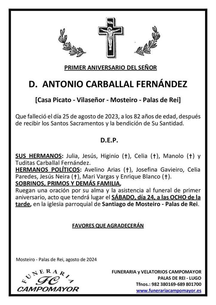 ANTONIO CARBALLAL FERNÁNDEZ