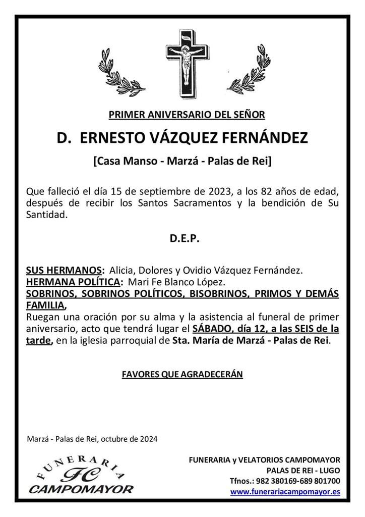 ERNESTO VÁZQUEZ FERNÁNDEZ