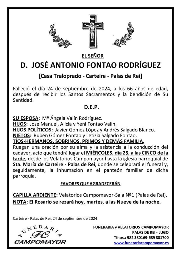 Foto principal JOSÉ ANTONIO FONTAO RODRÍGUEZ