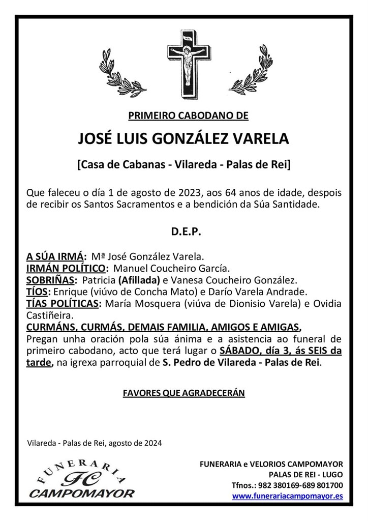 JOSÉ LUIS GONZÁLEZ VARELA