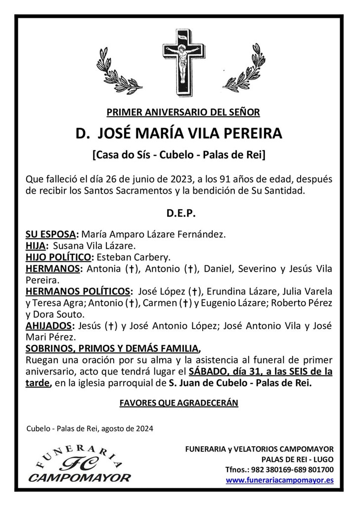 JOSÉ MARÍA VILA PEREIRA